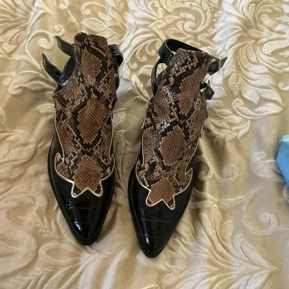NWOT Steve Madden Western Mules - Picture 7 of 7